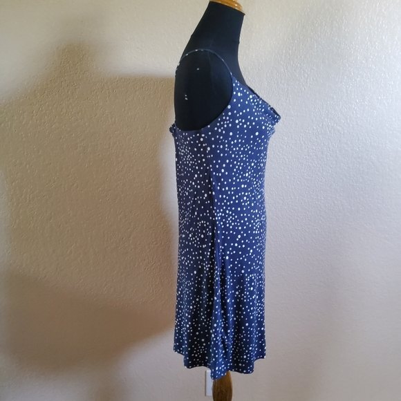 Nine Britton Polka Dot Cowl Neck Mini Dress Size M New - Picture 4 of 7